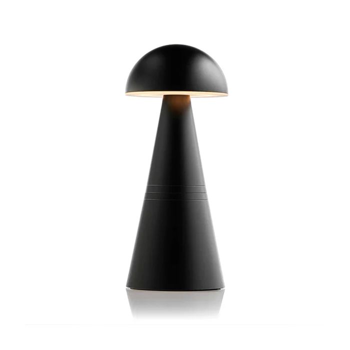 Charm Dome Black Cordless Table Lamp