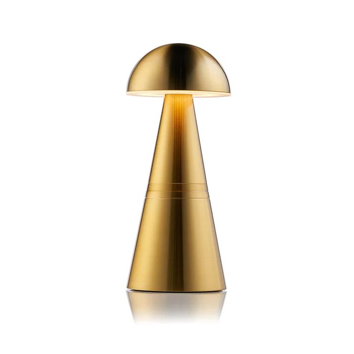 Charm Dome Cordless Table Lamp Brass Rechargable