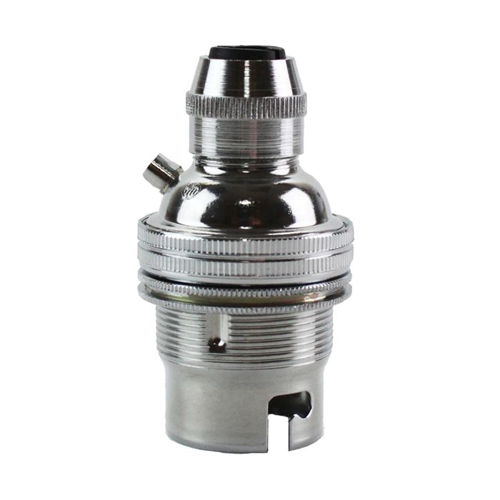 Chrome Switched BC Lampholder 