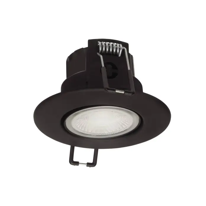 Collingwood H4 Lite Adjustable LED Downlight Matt Black 3000K