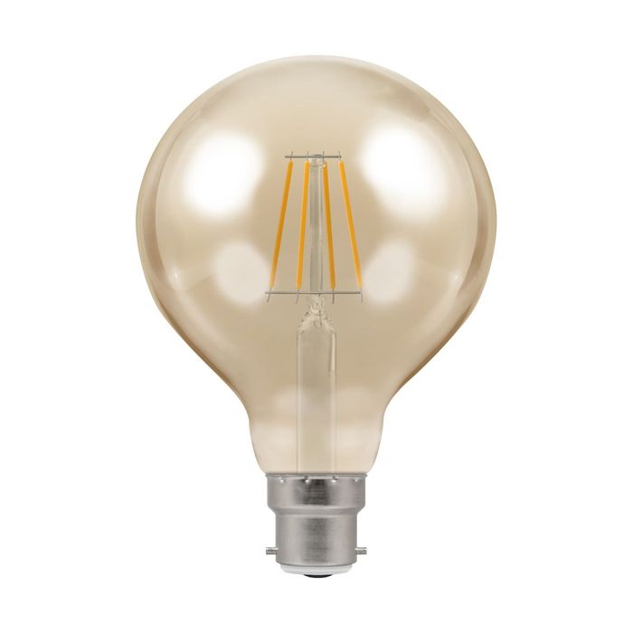 Crompton LED Filament Globe 95mm Dimmable 5w 240v 2200k BC-B22d