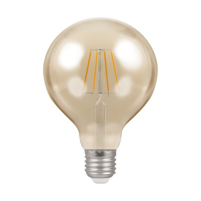 Crompton LED Filament Globe 95mm Dimmable 5w 240v 2200k ES-E27