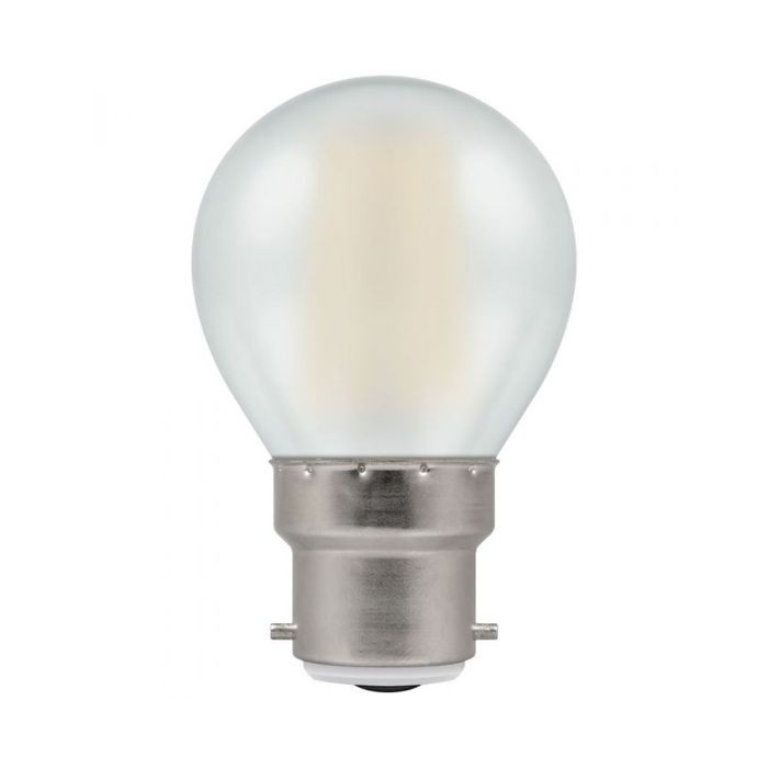 Crompton 7253 LED Round Filament Pearl 5W 2700K BC - B22d