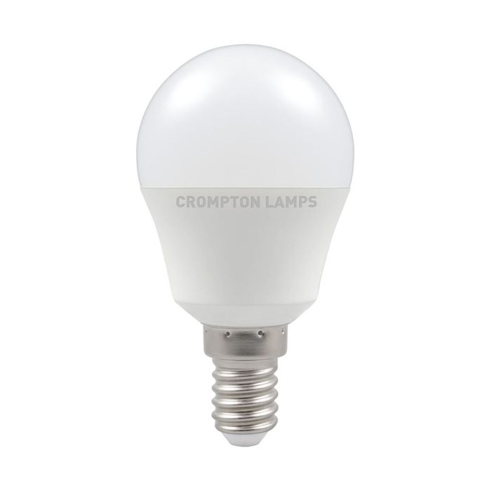 Crompton 11526 LED Round Thermal Plastic Opal 5.5W 2700K SES - E14