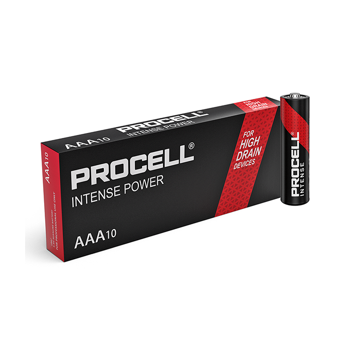 Duracell Procell Intense AAA MN2400 LR03 Batteries (PACK OF 10)