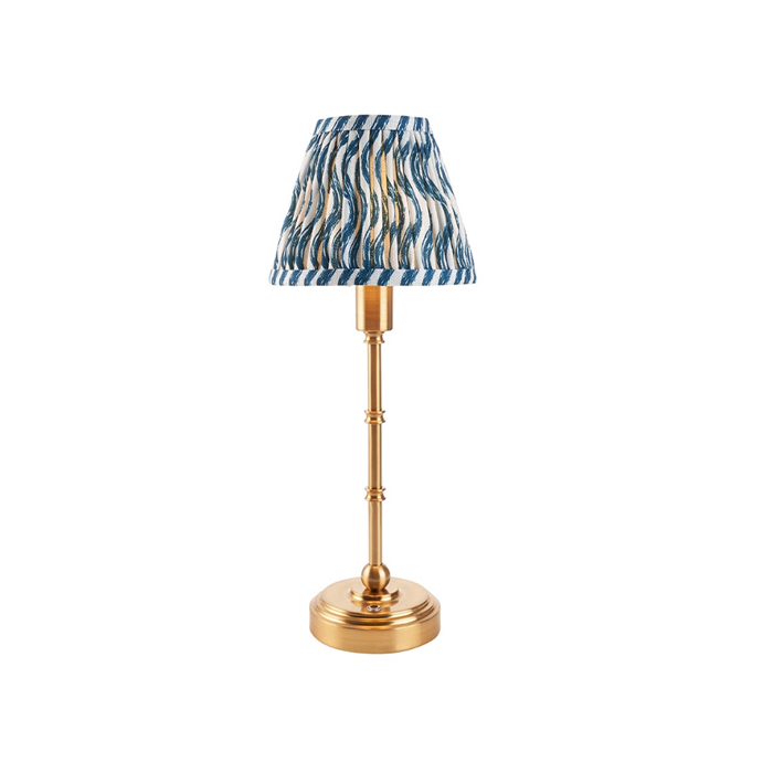 Endon  Lighting Burley Rechargeable & Blue Ripple 16cm Table Lamp