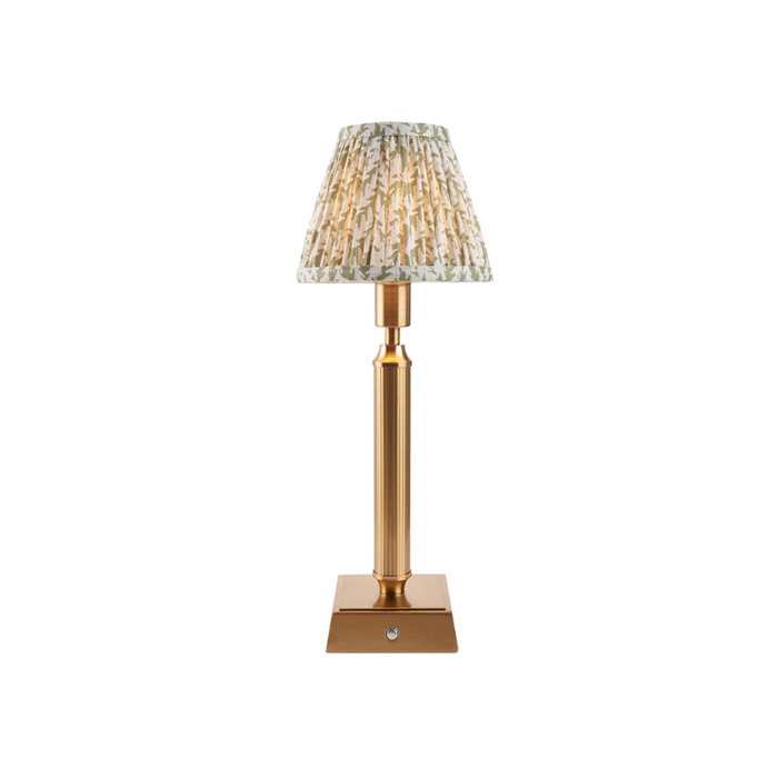 Endon  Lighting Trobridge Rechargeable & Green Leaf 16cm Table Lamp