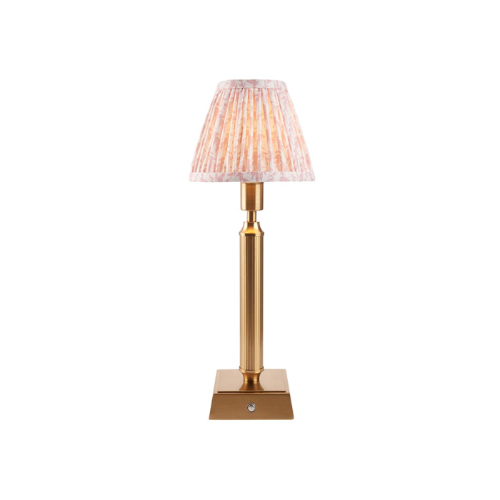 Endon  Lighting Trobridge Rechargeable & Peachy Leaf 16cm Table Lamp