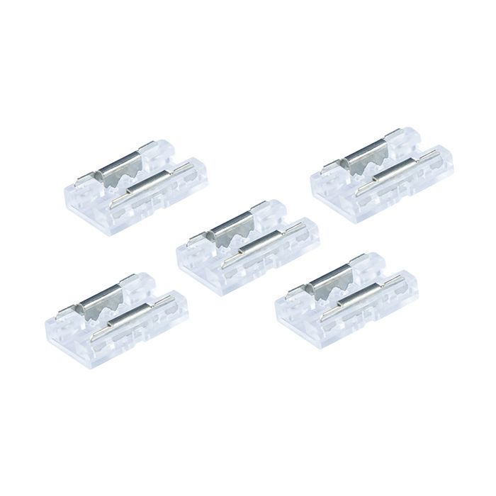 Integral Block Connector for 8mm Single Colour LED COB Strip 5PACK