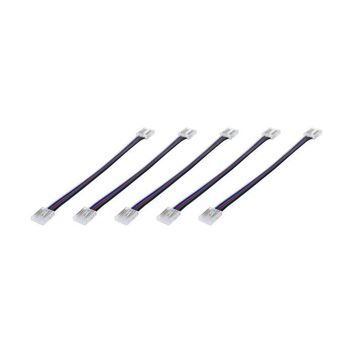 Integral Connector to Connector with 150mm wire for 12mm RGBW LED COB Strip 5PACK