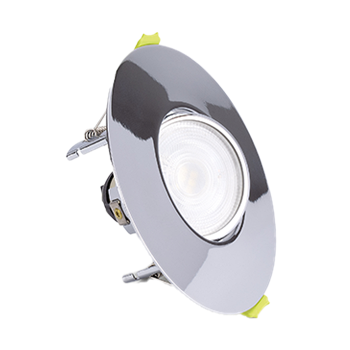 Integral Evofire Polished ChromeTiltable Fire-Rated Round Downlight