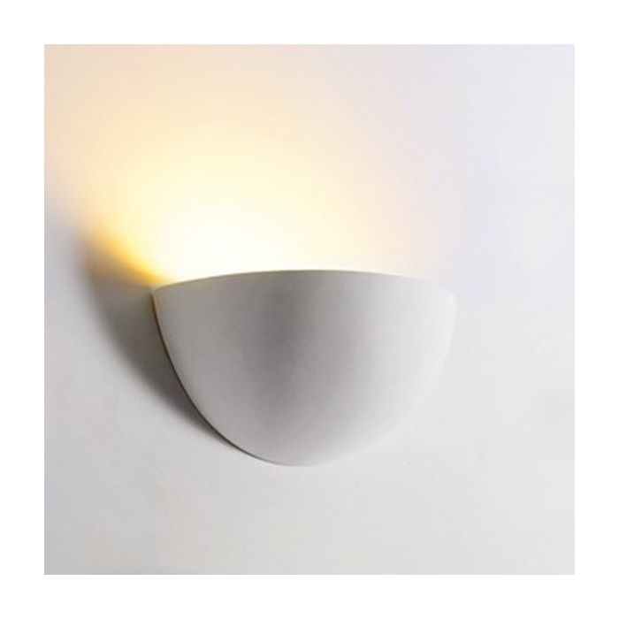 Integral Florina ILDEC008 White Paintable Plaster E14 Wall Light