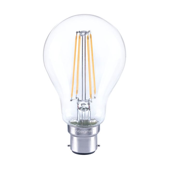 Integral Classic Globe 527719 (GLS) Omni-Lamp 7W (60W) 2700K 810lm B22 Dimmable 330 deg Beam Angle