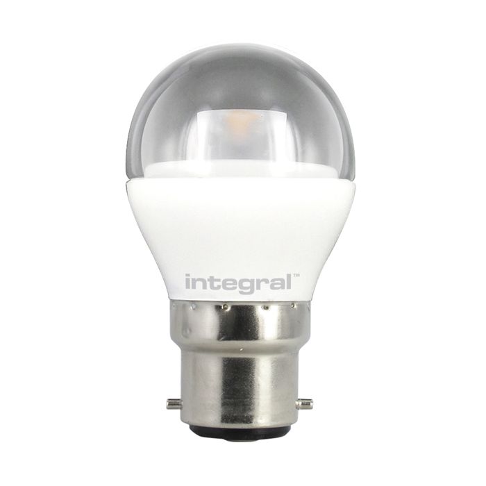 Integral LED 3.8W Mini Globe BC (B22) Clear Finish