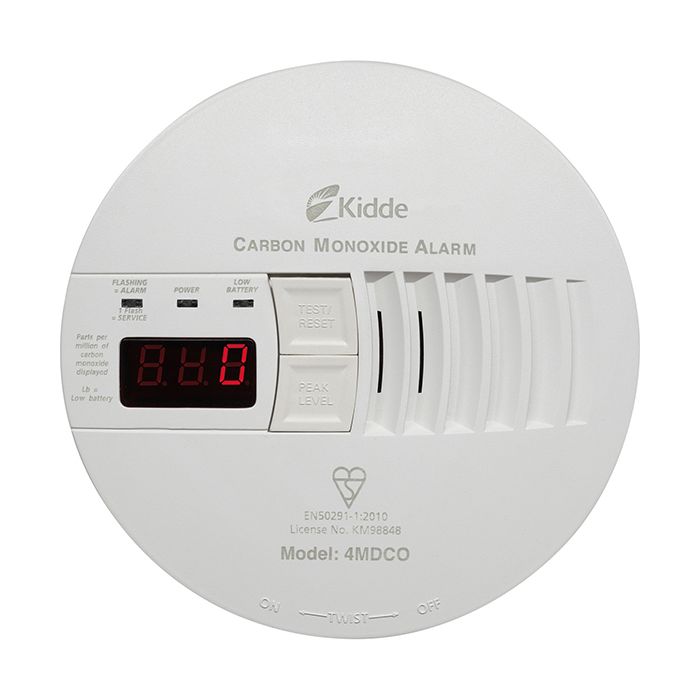 Kidde 4MDCO Mains Powered CO Alarm with Digital Display