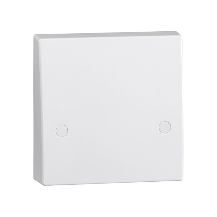 ML Knightsbridge SN8340 (10 PACK) Square Edge White Plastic Cooker Connection Unit Plate 45A
