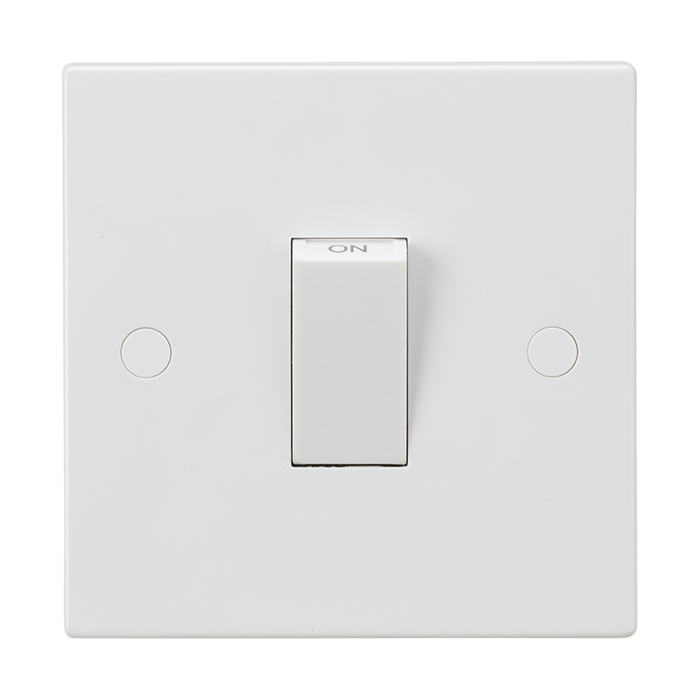 Knightsbridge 45A DP Switch - White 