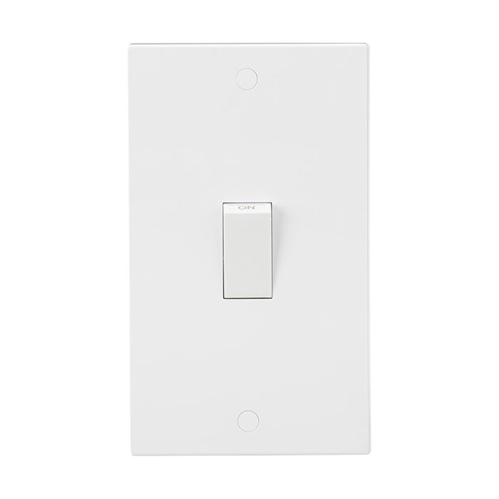 Knightsbridge 45A DP Switch - White 