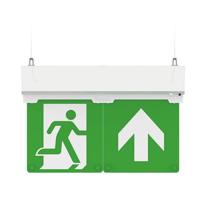 Kosnic Doxa II Emergency Exit Sign 7-in-1 Mounting Positions