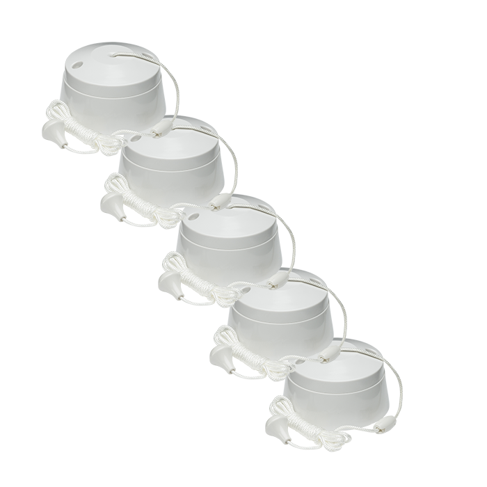 Knightsbridge SN8290 10AX 1-Way Pull Cord Switch (5 Pack)