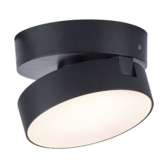 LUTEC Stanos Smart Tunable Whte Surface Mounted Spot Light - Matt Black