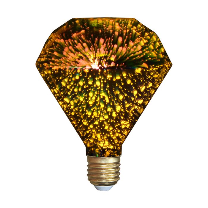 Lux General 4W E27 3D Holographic Fireworks Diamond LED Bulb