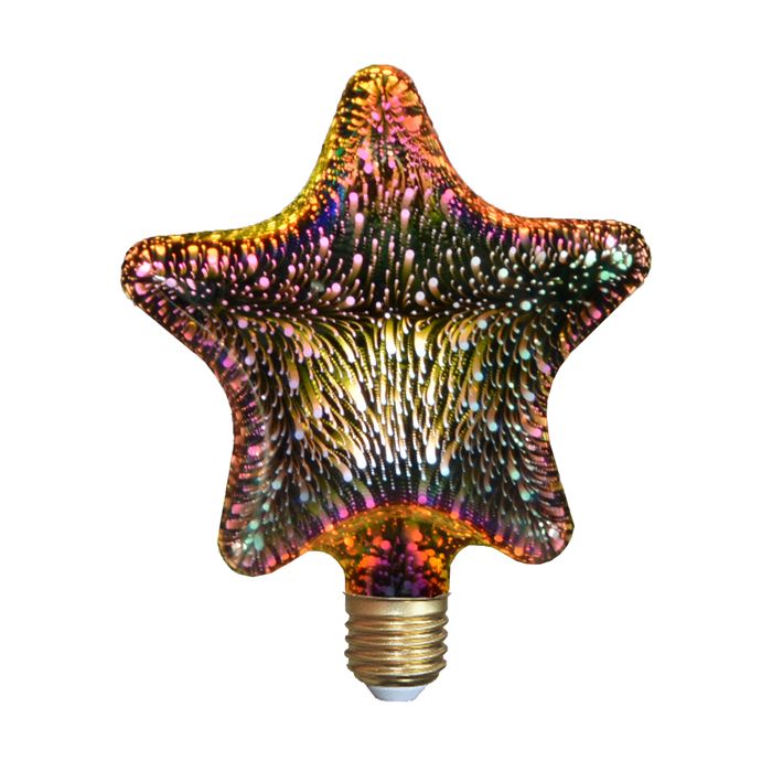 Lux General 4W E27 3D Holographic Fireworks Star LED Bulb
