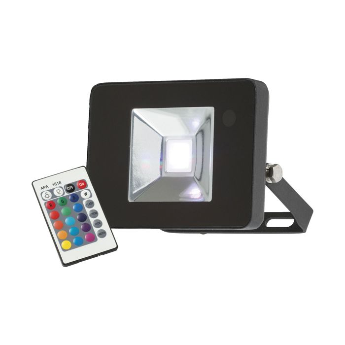 ML Knightsbridge FLF10RGB RGB Colour Changing Die Cast Aluminium LED Floodlight IP65 10W 230V