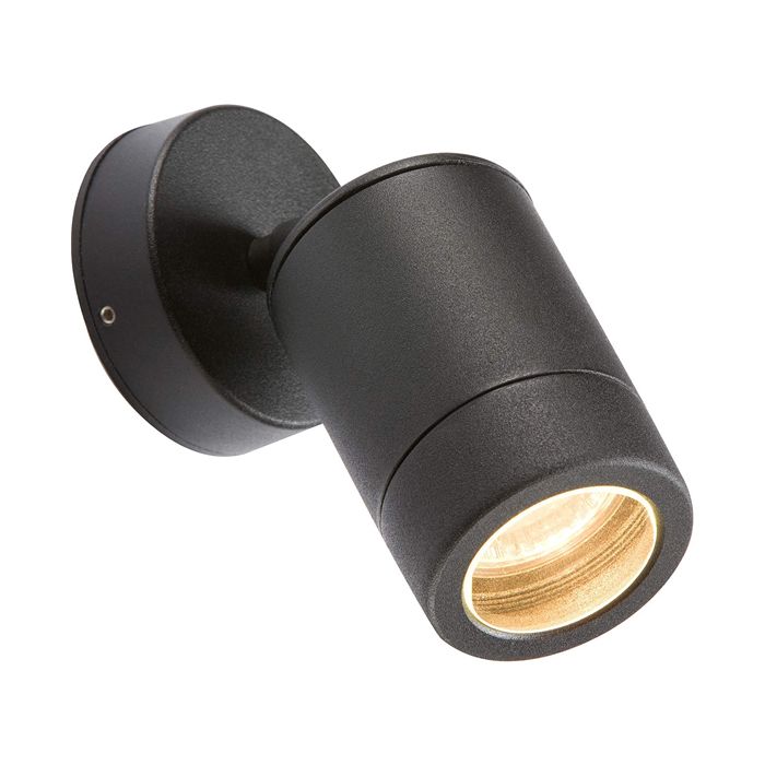 MLA Knightsbridge IP65 Black Up and Down Wall Light GU10 35W Adjustable