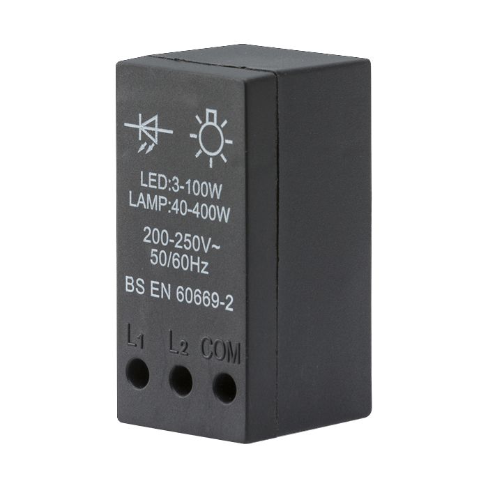 MLA Knightsbridge SN400M 1 Gang 2 Way Push On Dimmer Module 40-400W