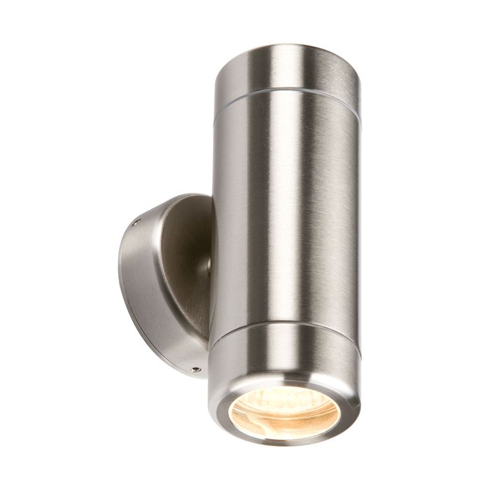 MLA Knightsbridge WALL2 IP65 Stainless Steel Up and Down Light GU10 Fitting