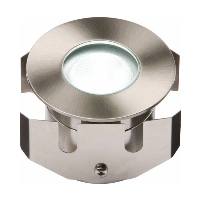 MLA Knightsbridge 1IPW White High Power LED Stainless Steel Low Voltage Decking Light IP68 1W