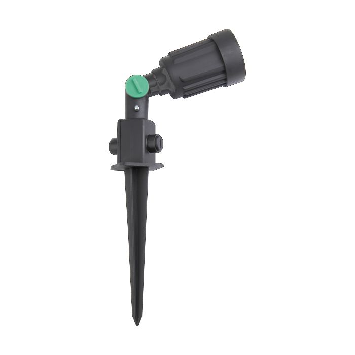 MLA Knightsbridge 1SPIKE38 Black PAR38 Dimmable Single Garden Spike Spot Light IP44 E27 80W