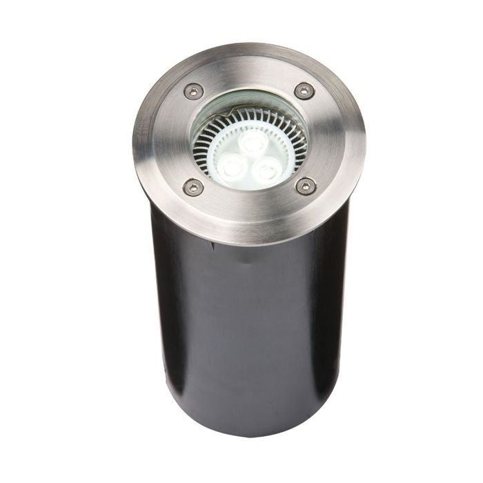 MLA Knightsbridge IP67 230V Stainless Steel Ground Light Long Body
