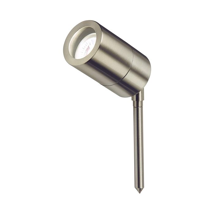 MLA Knightsbridge GU10SPIKEL Stainless Steel GU10 Ground Spike Light Fitting with 2m Cable IP65 35W