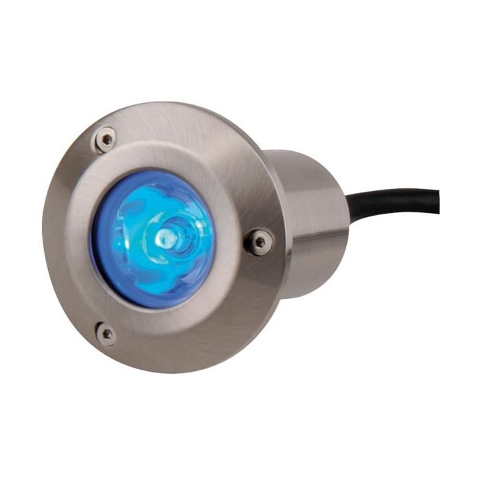 MLA Knightsbridge HPLED1B Stainless Steel Recessed High Powered Blue LED Decking Light IP65 1W