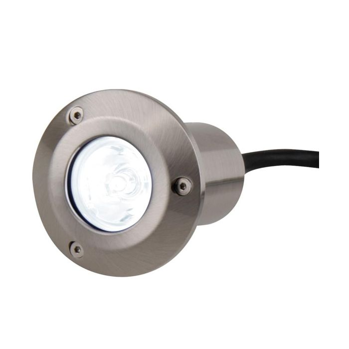 MLA Knightsbridge HPLED1W Stainless Steel Recessed High Powered White LED Decking Light IP65 1W