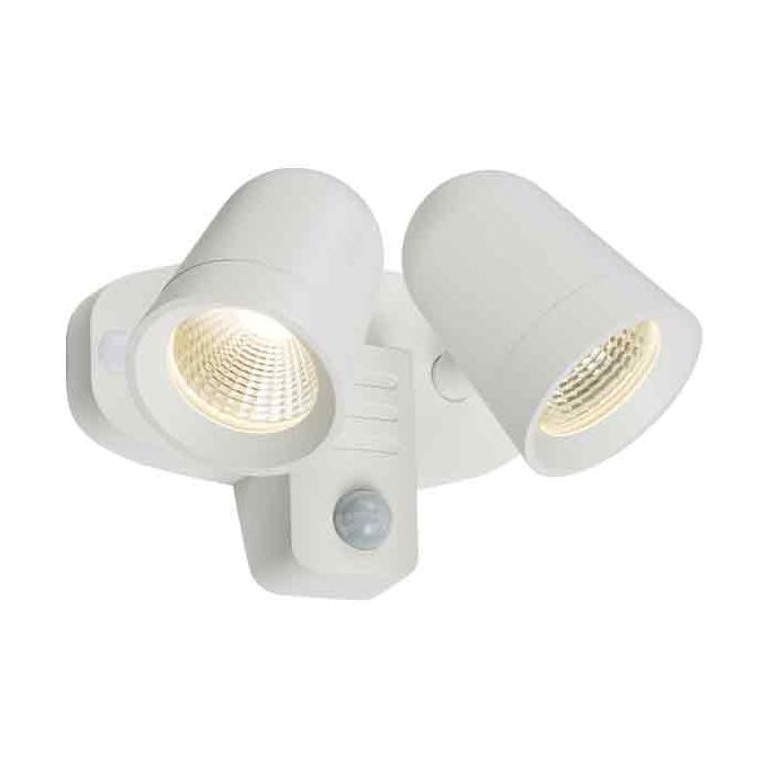 MLA IP65 18W LED White Twin Spot with PIR