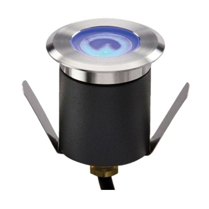 MLA Knightsbridge 230V IP65 1.5W High Output LED Blue Mini Ground Light with Cable