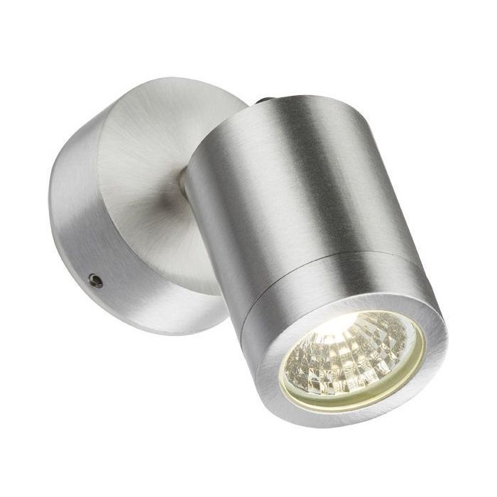 MLA Knightsbridge LWALL3 Brushed Chrome LED Adjustable Wall Light 3500K White IP65 3W 230V