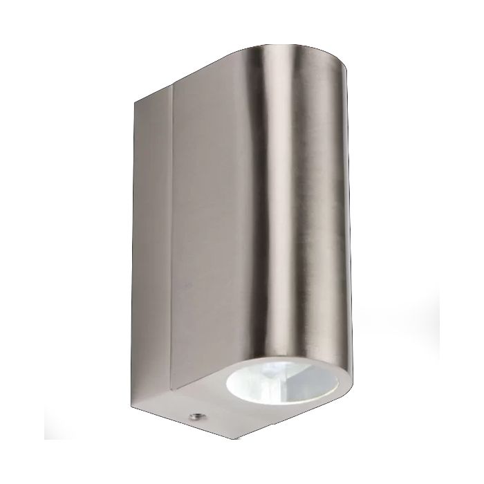 MLA Knightsbridge NH021W Stainless Steel Tubular LED Up and Down Wall Mount Light IP44 6W 230V