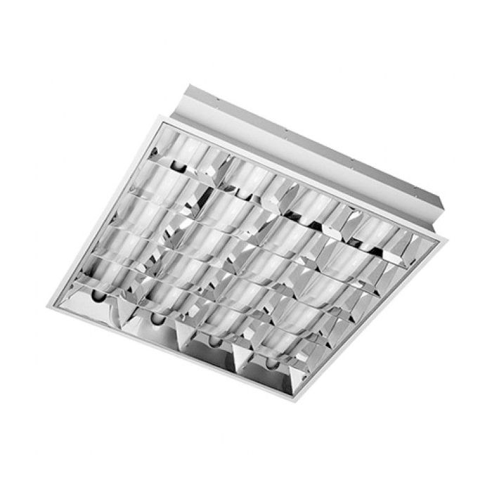MLA Recessed 4 x 18W Modular Fitting 600mm x 600mm and CAT 2 Louvre