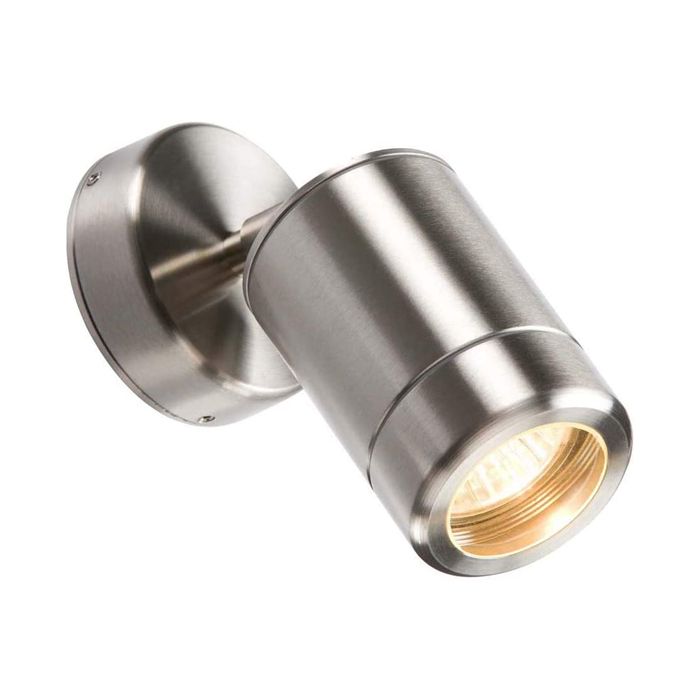 MLA Knightsbridge WALL3 230V IP65 GU10 35W Single Stainless Steel Adjustable Wall Light