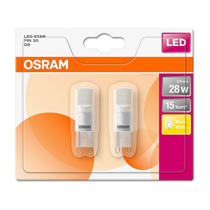 Osram 2.6W-28W G9 2700K Non-Dim 2Pack