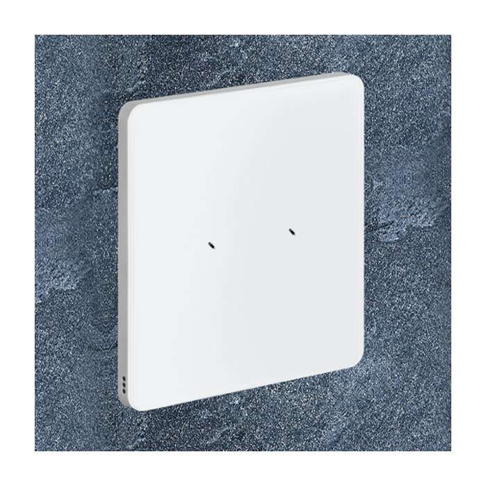 Philips Antumbra 2 Button Interface White Fascia & Aluminium Rim Custom Labels