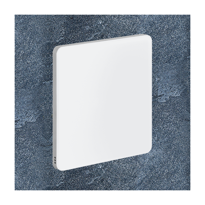 Philips Antumbra 2 Button Interface White Fascia & Aluminium Rim No Labels