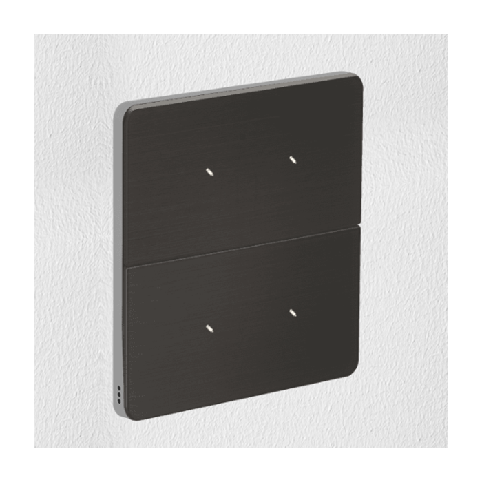 Philips Antumbra 4 Button Interface Jet Grey Fascia & Chrome Rim Custom Labels