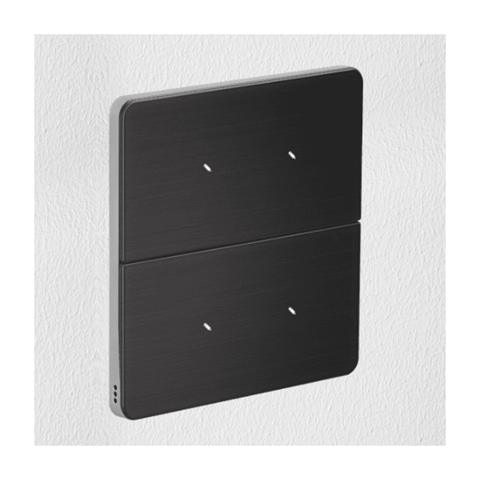 Philips Antumbra 4 Button Interface Noir Fascia & Aluminium Rim Custom Labels