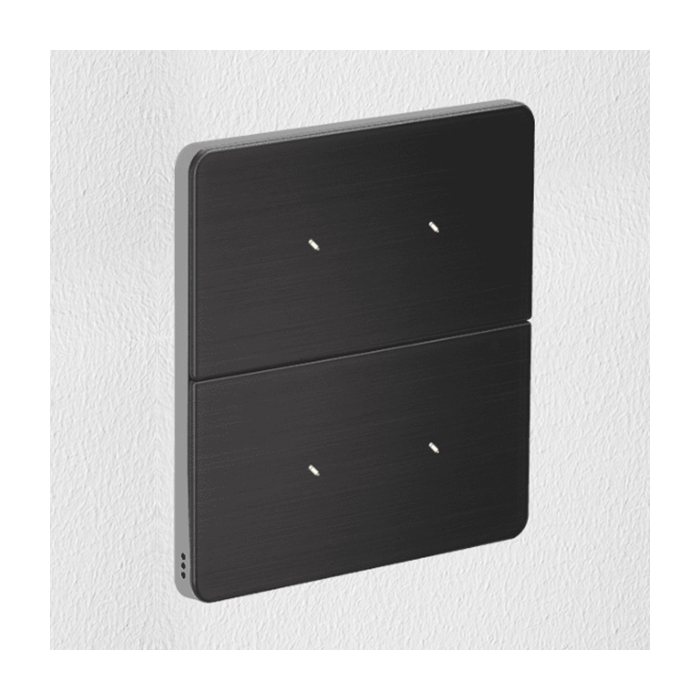 Philips Antumbra 4 Button Interface Noir Fascia & Chrome Rim Custom Labels 