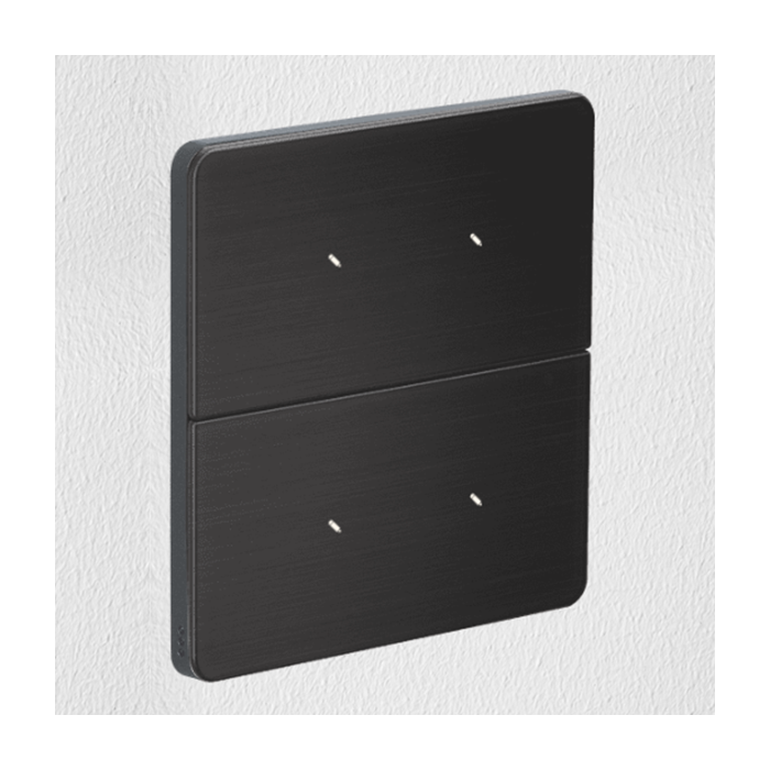 Philips Antumbra 4 Button Interface Noir Fascia & Magnesium Rim Custom Labels 